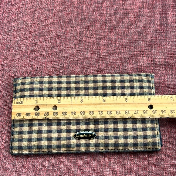 Longaberger Homestead Checkbook Cover Wallet - Picture 2 of 8